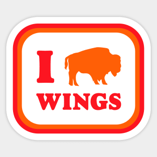 I Love Chicken Wings Buffalo Chicken Wings Chicken Wings Sticker